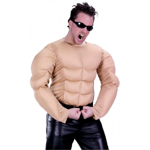Muscle Chest Muscle Shirt Costume - Adult Mens Costumes